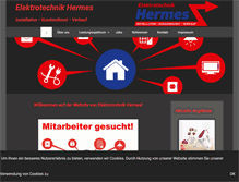 Tablet Screenshot of elektrotechnik-hermes.com